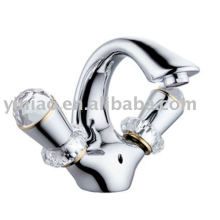 (C0018-F)crystal double handle faucet